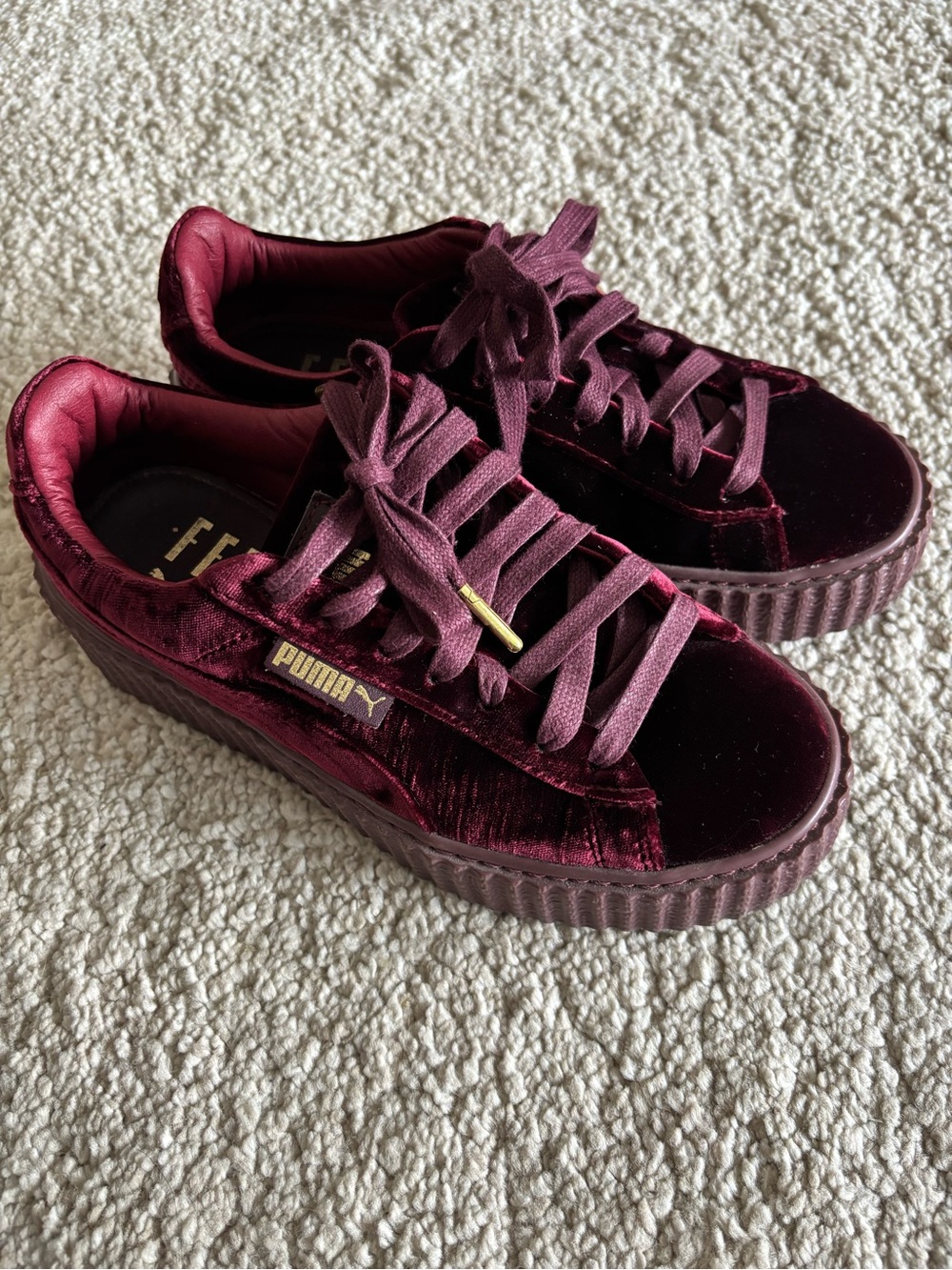 PUMA X FENTY 2016 Burgundy Velvet Creeper